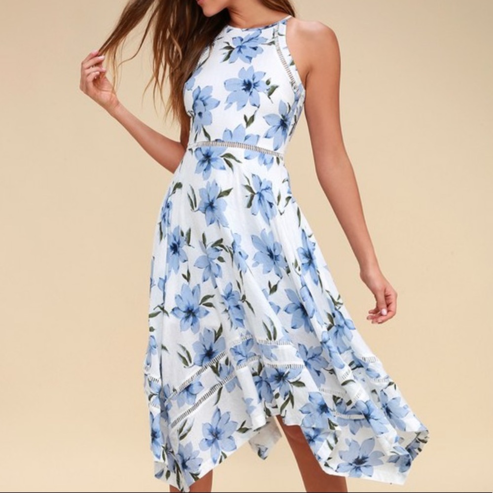 Lulus Blue Zahara Dress